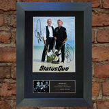 STATUS QUO Signed Autograph Mounted Photo Repro A4 Print 456