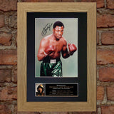 JOE FRAZIER Mounted Signed Photo Reproduction Autograph Print A4 57