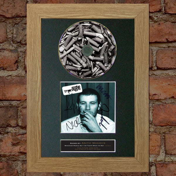 ARCTIC MONKEYS Album Signed CD COVER MOUNTED A4 Autograph Repro Print (50)