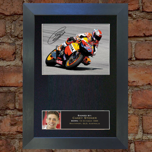 CASEY STONER Mounted Signed Photo Reproduction Autograph Print A4 44