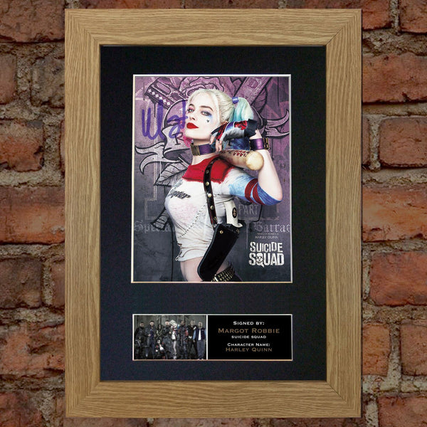 SUICIDE SQUAD Harley Quinn Signed Autograph Mounted Photo Repro A4 Print 618