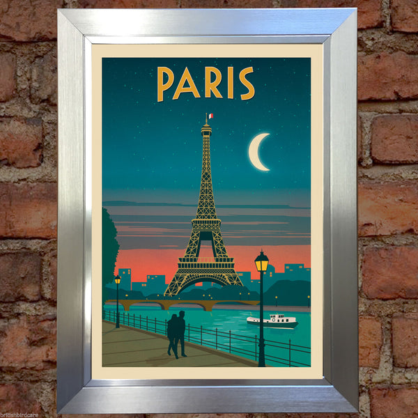 PARIS VINTAGE RETRO TRAVEL Poster Nostalgic Home Print Wall Art Decor #64
