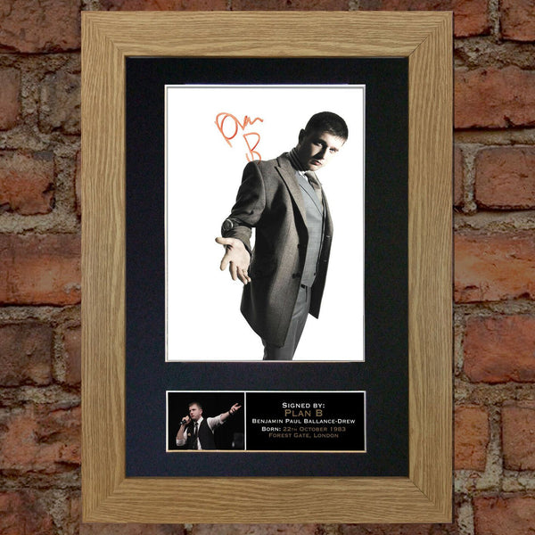 PLAN B Mounted Signed Photo Reproduction Autograph Print A4 97