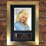 DOLLY PARTON Mounted Signed Photo Reproduction Autograph Print A4 239