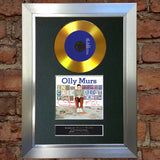 #95 GOLD DISC OLLY MURS In Case Album Signed Autograph Mounted Photo Repro A4