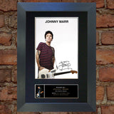 JOHNNY MARR Mounted Signed Photo Reproduction Autograph Print A4 326