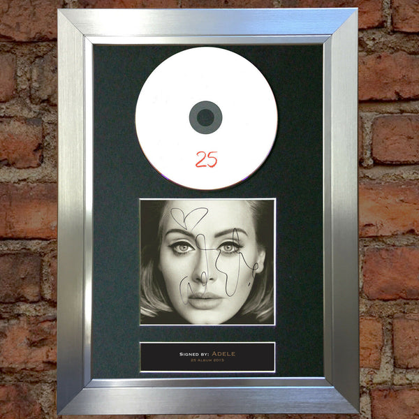 ADELE 25 (RARE) Signed Album COVER Repro Cd Print A4 Photo Quality Autograph 70