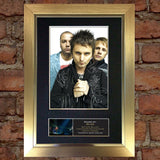 MUSE Mounted Signed Photo Reproduction Autograph Print A4 195