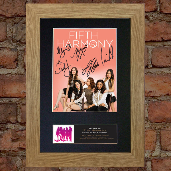 FIFTH HARMONY Autograph Mounted Signed Photo Reproduction Print A4 577