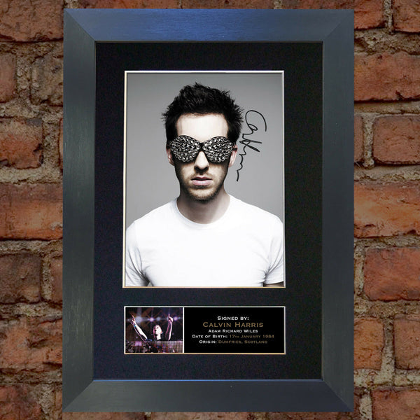 CALVIN HARRIS Mounted Signed Photo Reproduction Autograph Print A4 306