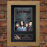 ALTER BRIDGE Signed Mounted Photo Reproduction  Autograph Print A4 645