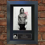 IGGY POP Signed Autograph Mounted Photo Repro A4 Print 439