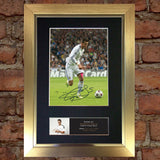 GARETH BALE #2 Real Madrid Signed Autograph Mounted Photo REPRINT A4 552