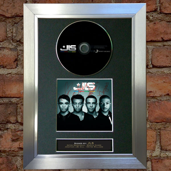 JLS Album Signed CD COVER MOUNTED A4 Autograph Print 28
