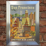 SAN FRANCISCO #2 VINTAGE RETRO TRAVEL Poster Nostalgic Home Print Wall Decor #67