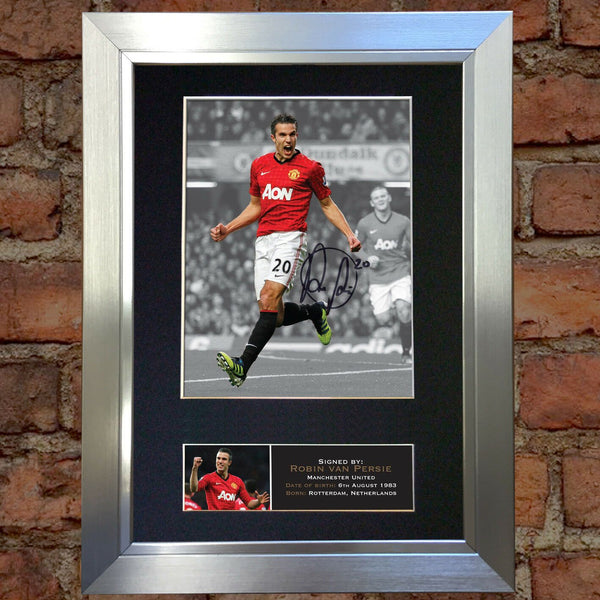 ROBIN VAN PERSIE No2 Signed Autograph Mounted Photo REPRODUCTION PRINT A4 389