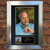 DAVID ATTENBOROUGH Mounted Signed Photo Reproduction Autograph Print A4 339