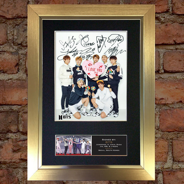 BTS #3 Boy Band J-Hope Quality Autograph Mounted Signed Photo RePrint Poster 761