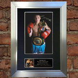 RICKY HATTON Mounted Signed Photo Reproduction Autograph Print A4 52