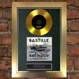 #84 GOLD DISC BASTILLE Bad Blood Album Signed Autograph Mounted Photo Repro A4