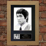 BRUCE LEE No2 Signed Autograph Mounted Photo Repro A4 Print 768