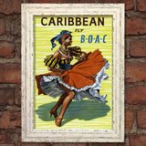 CARIBBEAN VINTAGE RETRO TRAVEL Poster Nostalgic Home Art Print Wall Decor #26