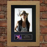 KT TUNSTALL Mounted Signed Photo Reproduction Autograph Print A4 356