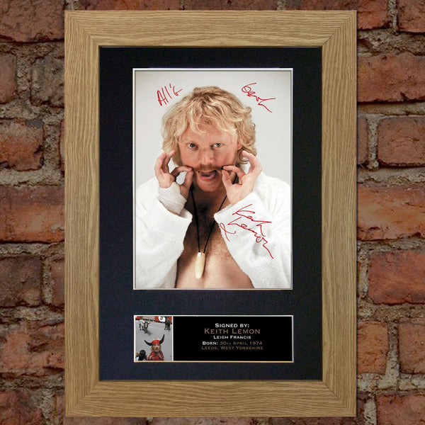 KEITH LEMON Mounted Signed Photo Reproduction Autograph Print A4 108