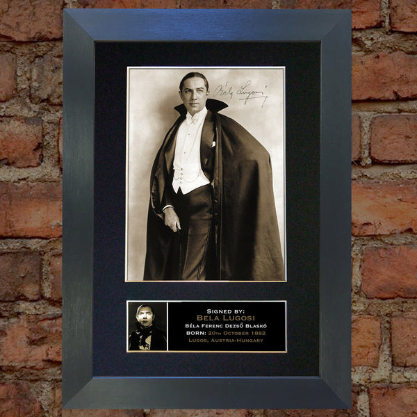BELA LUGOSI Dracula Mounted Signed Photo Reproduction Autograph Print A4 311