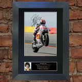 MARCO SIMONCELLI Mounted Signed Photo Reproduction Autograph Print A4 35