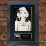 DEBBIE HARRY BLONDIE Mounted Signed Photo Reproduction Autograph Print A4 221