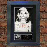 DEBBIE HARRY BLONDIE Mounted Signed Photo Reproduction Autograph Print A4 221