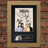 NIRVANA No2 Band Signed Autograph Mounted Photo RE-PRINT A4 655