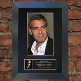 GEORGE CLOONEY Mounted Signed Photo Reproduction Autograph Print A4 7