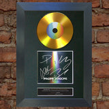 #178 IMAGINE DRAGONS Evolve GOLD DISC Cd Album Signed Autograph Mounted Print