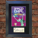ROALD DAHL The Witches Book Cover Autograph Signed Mounted Print 686