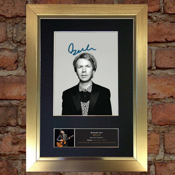 BECK Signed Autograph Mounted Photo REPRODUCTION PRINT A4 514