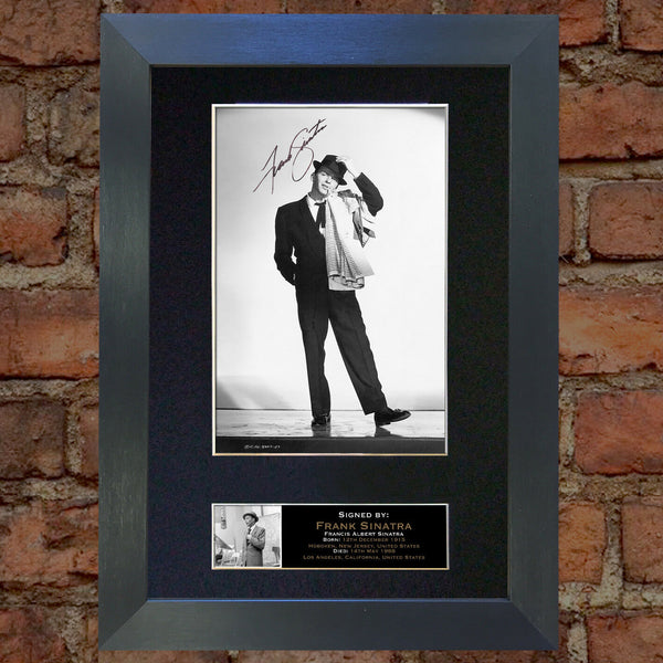 FRANK SINATRA Autograph Mounted Photo Reproduction QUALITY PRINT A4 146