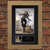 NEWTON FAULKNER Mounted Signed Photo Reproduction Autograph Print A4 256