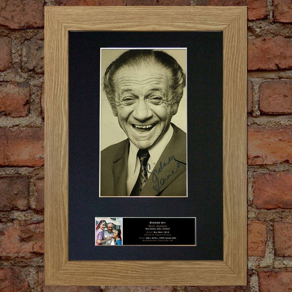 SID JAMES Carry On Signed Autograph Mounted Photo Repro A4 Print 467