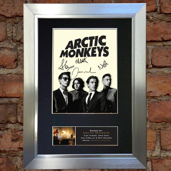 ARCTIC MONKEYS Autograph Mounted Signed Photo Reproduction Print A4 186