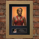 MARY J BLIGE Autograph Mounted Signed Photo Reproduction A4 416