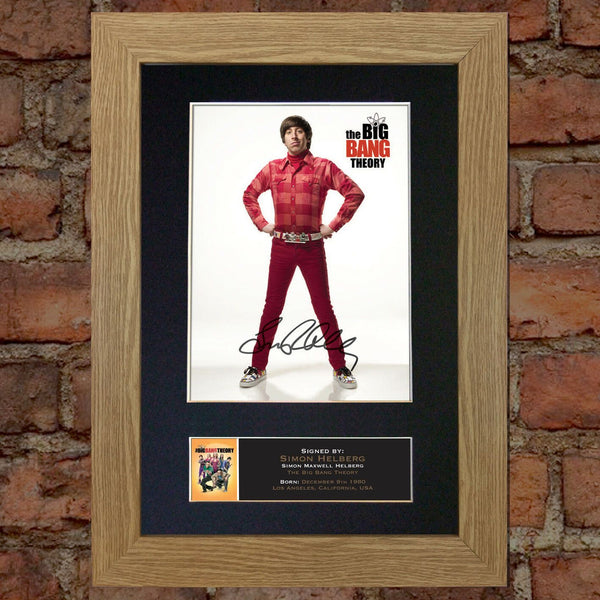 SIMON HELBERG Big Bang Mounted Signed Photo Reproduction Autograph Print A4 360