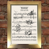 OASIS Wonderwall Signed Music Sheet Album Autograph Mounted A4 Re-Print #754