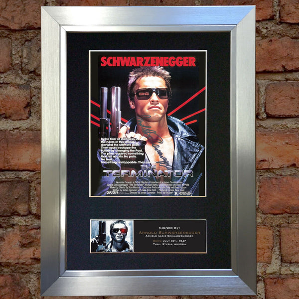 TERMINATOR Movie Poster Quality Autograph Mounted Signed Photo RePrint A4 730