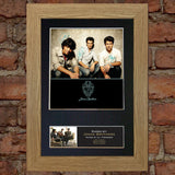 JONAS BROTHERS Mounted Signed Photo Reproduction Autograph Print A4 207