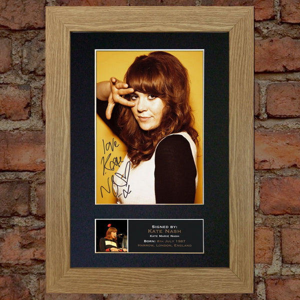 KATE NASH Signed Autograph Mounted Photo REPRODUCTION PRINT A4 321