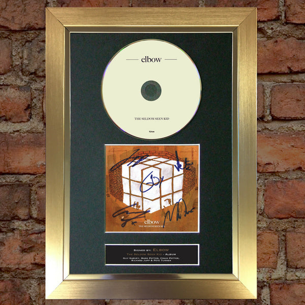 ELBOW The Seldom Seen Kid Album Signed CD COVER MOUNTED A4 Autograph Print (3)