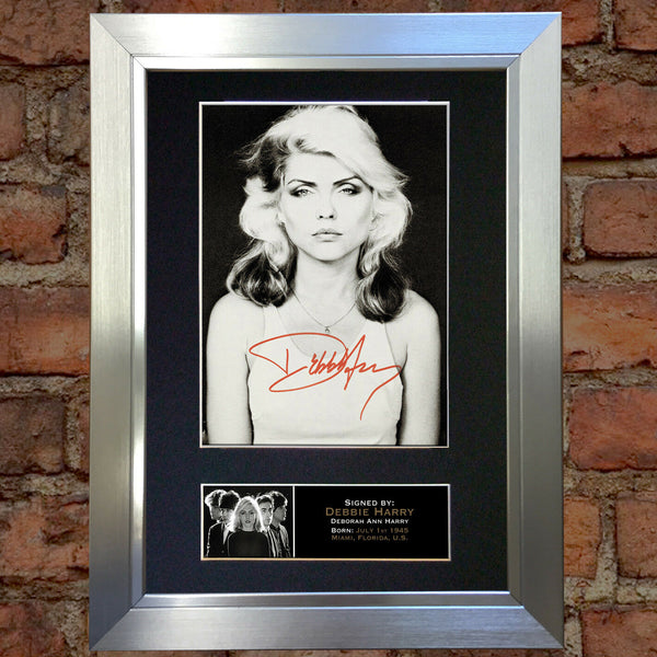 DEBBIE HARRY BLONDIE Mounted Signed Photo Reproduction Autograph Print A4 221