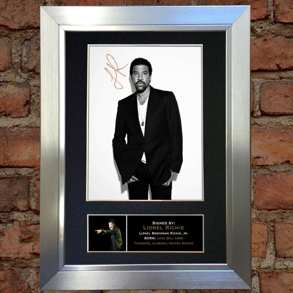 LIONEL RICHIE Autograph Mounted Signed Photo Reproduction Print A4 259